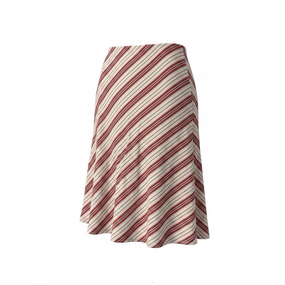 Ann Taylor Loft - A Line Skirt Women’s Size 4 Multicolored Striped Lined 28Wx24L